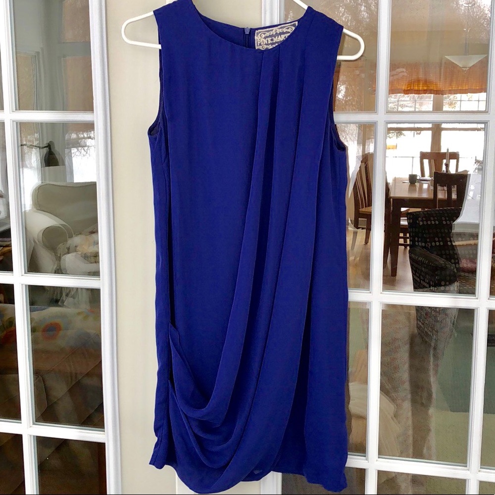 Sleeveless Blue Cocktail/Party Dress
